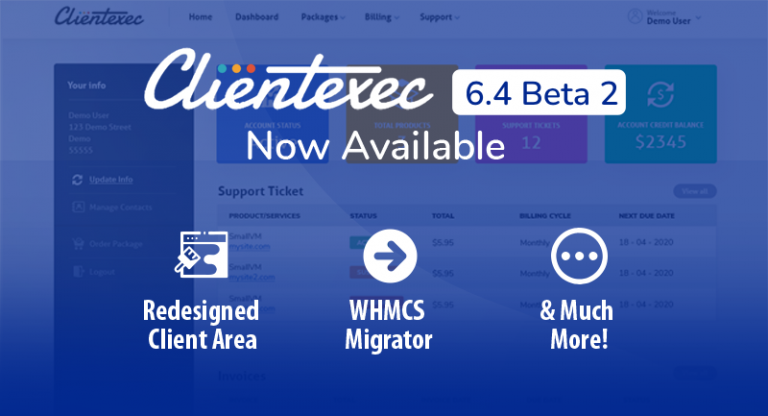 Clientexec 6.4 Beta 2 Out Now!