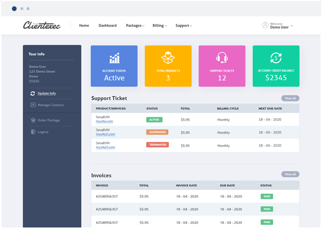 v7 Client Dashboard